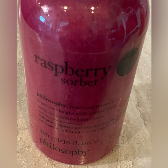 New Sealed Philosophy Raspberry Sorbet Hydrating Shower Gel, 16fl.oz. - Picture 2 of 6